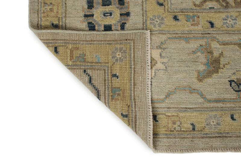 9x12 Gray and Multicolor Turkish Oushak Rug