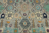 9x12 Gray and Multicolor Turkish Oushak Rug