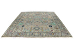 9x12 Gray and Multicolor Turkish Oushak Rug