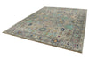 9x12 Gray and Multicolor Turkish Oushak Rug