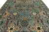 9x12 Gray and Multicolor Turkish Oushak Rug