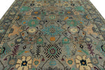 9x12 Gray and Multicolor Turkish Oushak Rug