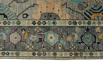 9x12 Gray and Multicolor Turkish Oushak Rug