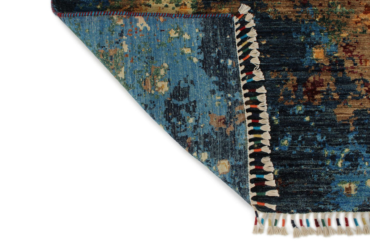 9x12 Multicolor and Multicolor Modern Contemporary Rug
