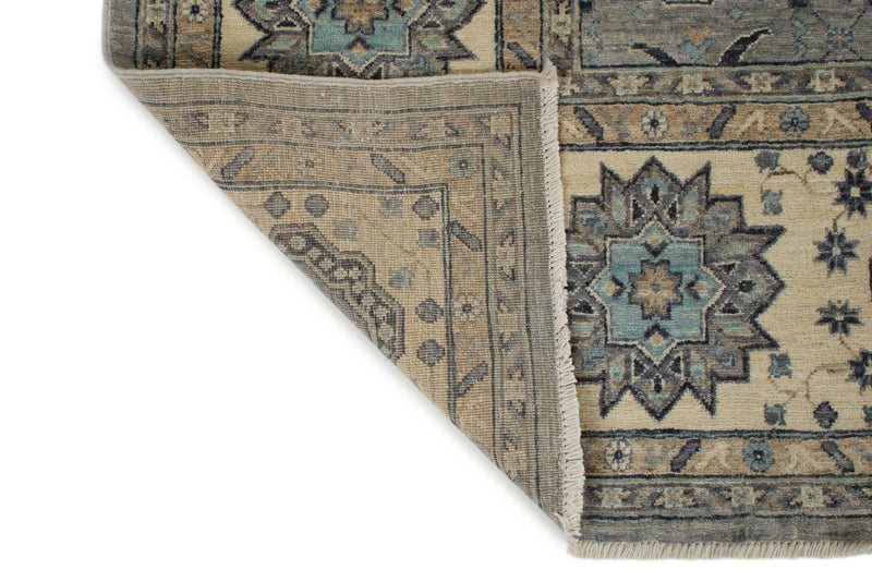 9x12 Gray And Ivory Turkish Oushak Rug