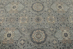 9x12 Gray And Ivory Turkish Oushak Rug