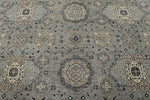 9x12 Gray And Ivory Turkish Oushak Rug