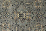 9x12 Gray And Ivory Turkish Oushak Rug