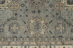 9x12 Gray And Ivory Turkish Oushak Rug
