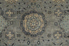 9x12 Gray And Ivory Turkish Oushak Rug