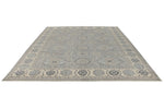 9x12 Gray And Ivory Turkish Oushak Rug