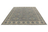 9x12 Gray And Ivory Turkish Oushak Rug