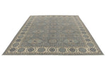 9x12 Gray And Ivory Turkish Oushak Rug