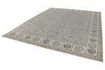 9x12 Gray And Ivory Turkish Oushak Rug