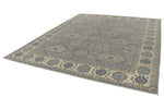 9x12 Gray And Ivory Turkish Oushak Rug