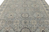 9x12 Gray And Ivory Turkish Oushak Rug