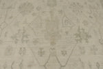 10x14 Ivory and Beige Turkish Oushak Rug