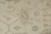 10x14 Ivory and Beige Turkish Oushak Rug