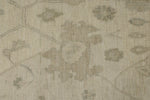 10x14 Ivory and Beige Turkish Oushak Rug