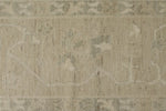 10x14 Ivory and Beige Turkish Oushak Rug
