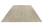 10x14 Ivory and Beige Turkish Oushak Rug