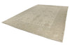 10x14 Ivory and Beige Turkish Oushak Rug