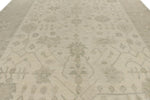10x14 Ivory and Beige Turkish Oushak Rug
