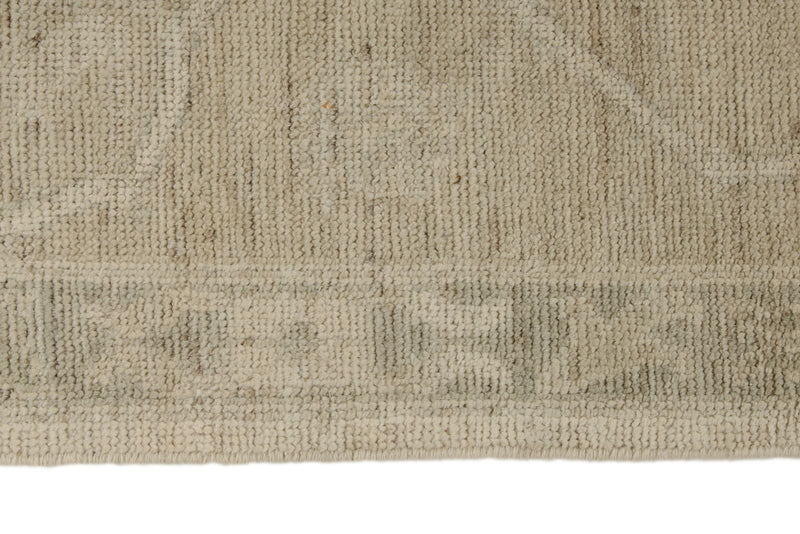 10x14 Ivory and Beige Turkish Oushak Rug