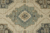 10x14 Ivory and Multicolor Turkish Oushak Rug