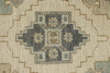 10x14 Ivory and Multicolor Turkish Oushak Rug
