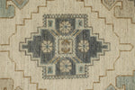10x14 Ivory and Multicolor Turkish Oushak Rug