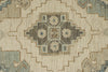 10x14 Ivory and Multicolor Turkish Oushak Rug