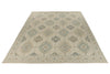 10x14 Ivory and Multicolor Turkish Oushak Rug