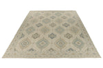 10x14 Ivory and Multicolor Turkish Oushak Rug