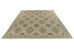10x14 Ivory and Multicolor Turkish Oushak Rug