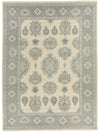 10x14 Ivory and Gray Turkish Oushak Rug