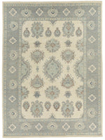 10x14 Ivory and Gray Turkish Oushak Rug