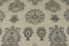 10x14 Ivory and Gray Turkish Oushak Rug