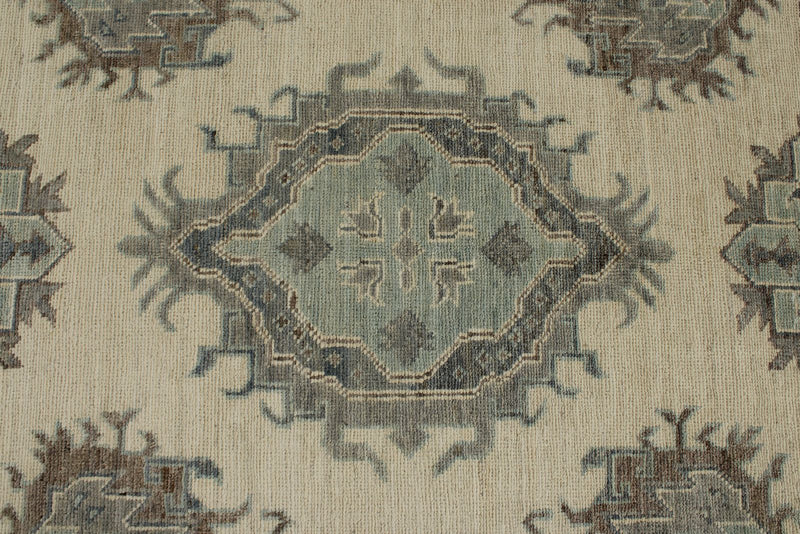 10x14 Ivory and Gray Turkish Oushak Rug