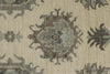 10x14 Ivory and Gray Turkish Oushak Rug