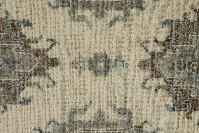 10x14 Ivory and Gray Turkish Oushak Rug