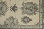 10x14 Ivory and Gray Turkish Oushak Rug