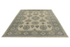 10x14 Ivory and Gray Turkish Oushak Rug