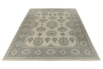 10x14 Ivory and Gray Turkish Oushak Rug