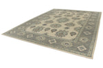 10x14 Ivory and Gray Turkish Oushak Rug