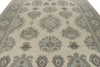 10x14 Ivory and Gray Turkish Oushak Rug