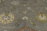 10x14 Gray and Beige Turkish Oushak Rug