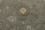 10x14 Gray and Beige Turkish Oushak Rug