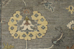 10x14 Gray and Beige Turkish Oushak Rug