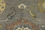 10x14 Gray and Beige Turkish Oushak Rug